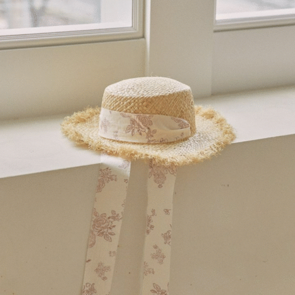 로로 봉쥬르 꽃 모자